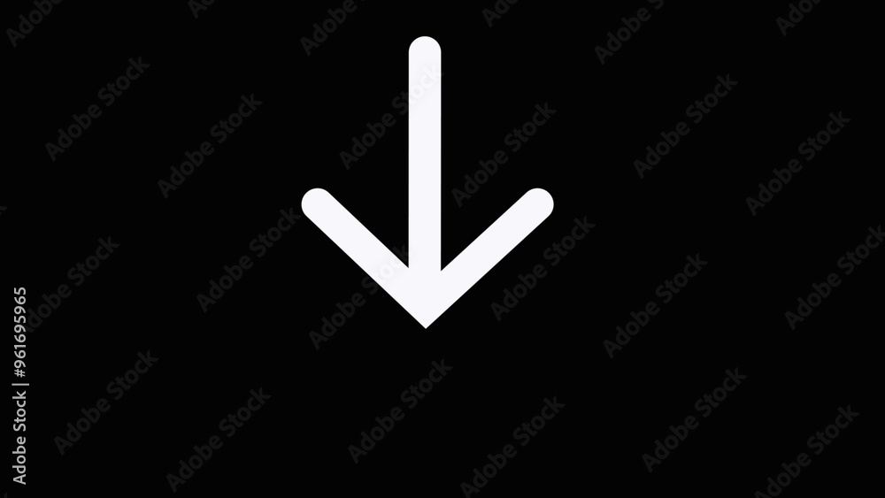 Web white Download Arrow Down Flat Icon On black Background.Arrow icon vector illustration Web white Download Arrow Down Flat Icon On black Background.Arrow icon vector illustration