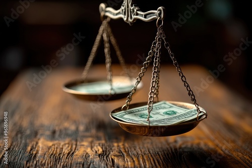 Scale of Justice and Money