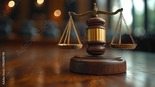 Scales of Justice and Gavel