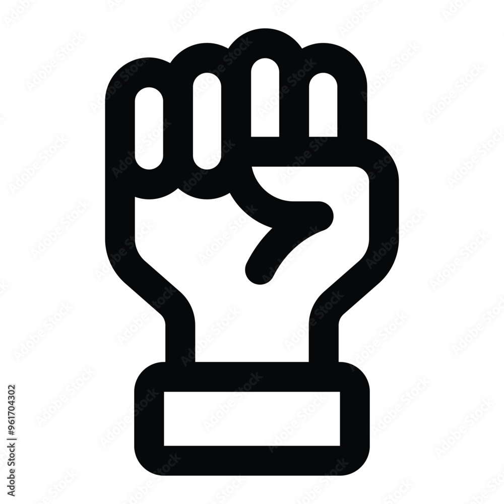 Simple Fist icon. The icon can be used for websites, print templates, presentation templates, illustrations, etc Simple Fist icon. The icon can be used for websites, print templates, presentation templates, illustrations, etc