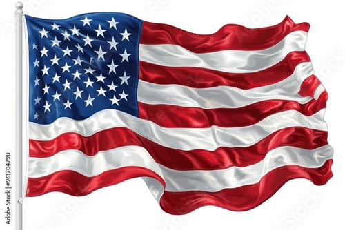 Wallpaper Mural Waving American Flag Torontodigital.ca