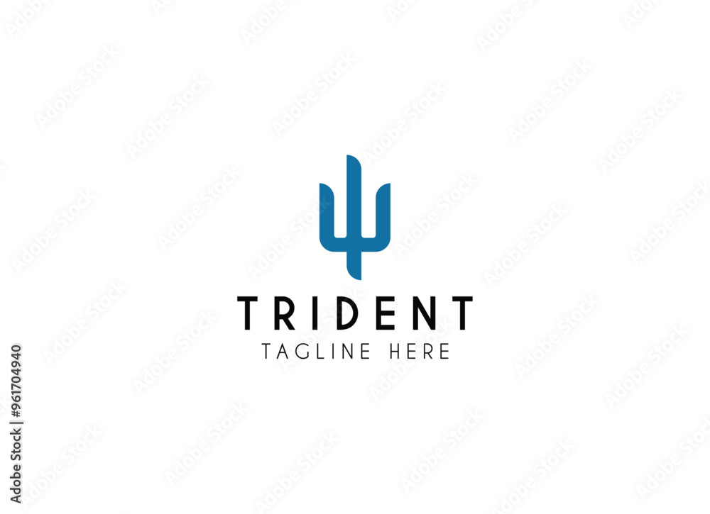 Trident graphic icon. Trident Poseidon sign in the circle isolated on white background. Vector illustration Trident graphic icon. Trident Poseidon sign in the circle isolated on white background. Vector illustration