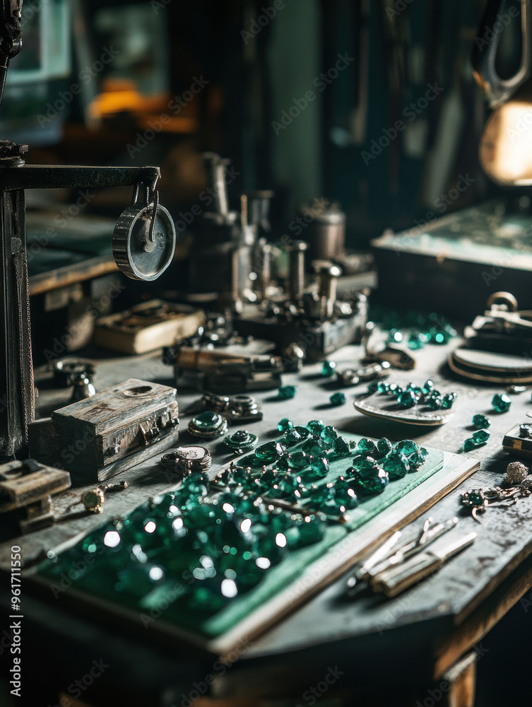 Emerald Jewelry Workshop. Emerald Jewelry Workshop.