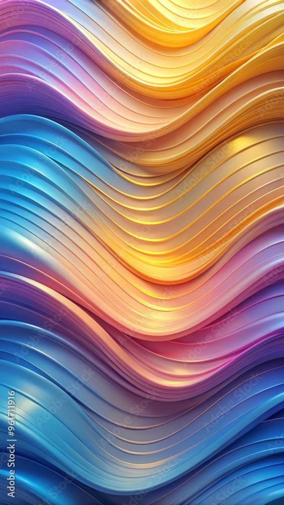 Obraz premium Vibrant Gradient with Dynamic Textures and Depth