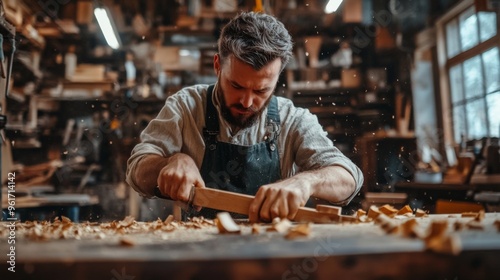 Woodworker in Action