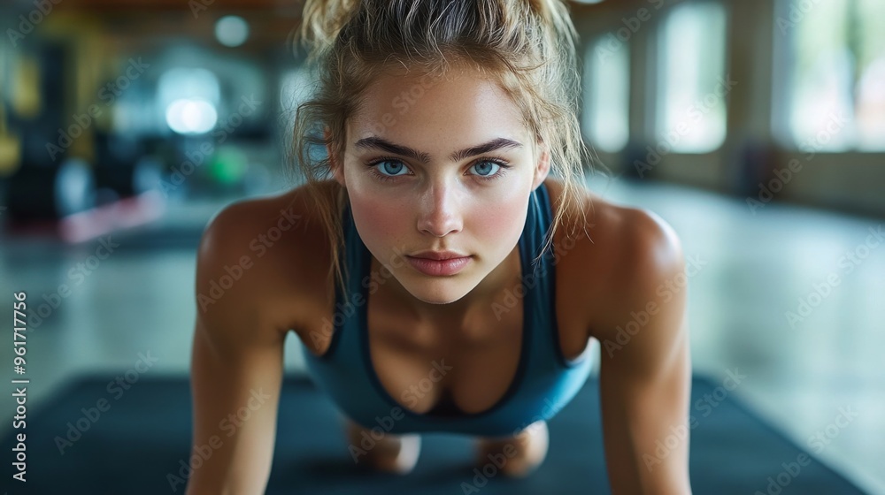 Young Woman Fitness Training Young Woman Fitness Training