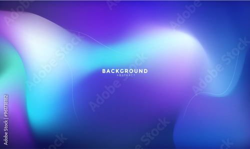 Abstract background with dynamic effect. Creative design poster with vibrant gradients. Vector Illustration for advertising, marketing, presentation, Blue gradient banner