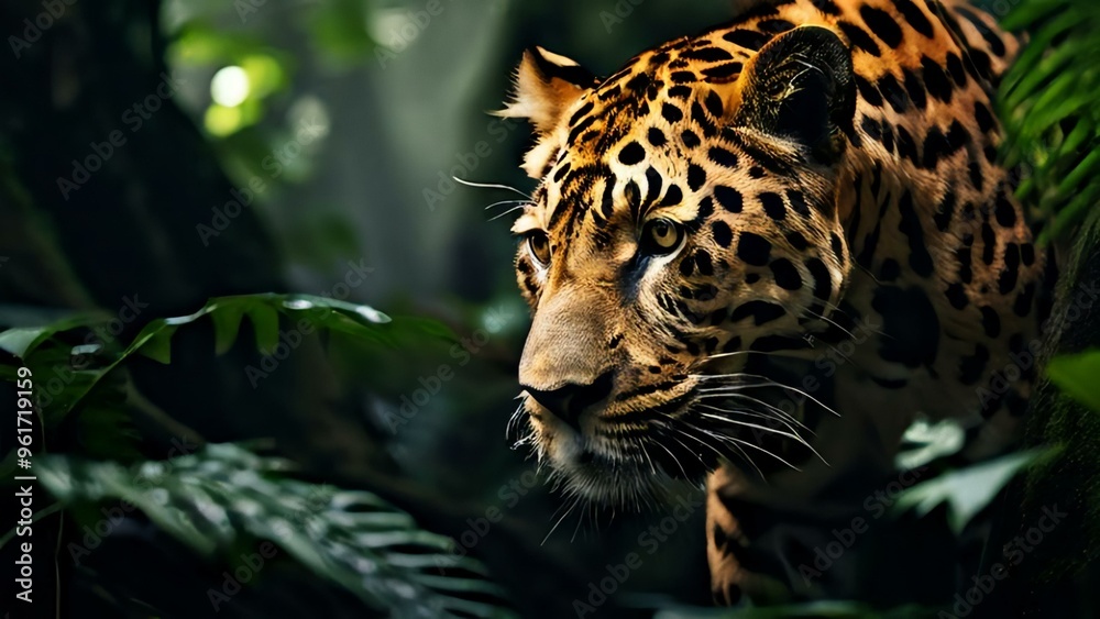 close up portrait of a leopard, leopard in rain forest, native to Sri Lanka , leopard looking at camera portrait close up portrait of a leopard, leopard in rain forest, native to Sri Lanka , leopard looking at camera portrait