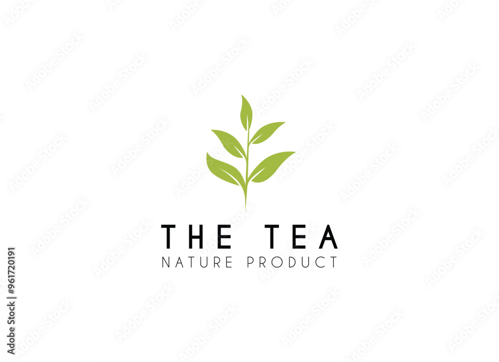 Tea leaf logo design template. Tea shop icon, tea store, packaging product logo vector illustration. Tea leaf logo design template. Tea shop icon, tea store, packaging product logo vector illustration.