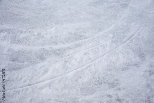Wallpaper Mural Ice background with marks from skating and hockey, blue texture of rink surface with many scratches Torontodigital.ca