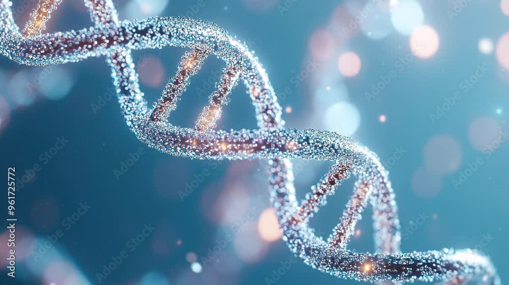 Video of 3D render of a double helix DNA structure. For learning biology, DNA. Video of 3D render of a double helix DNA structure. For learning biology, DNA.