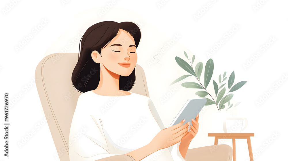 Promotional graphic for a teletherapy service Promotional graphic for a teletherapy service