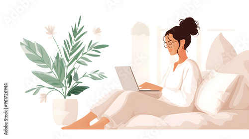 Person finding comfort in an online therapy session