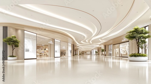 Opulent Airport Shopping Experience: Travel and Fashion Fusion in High-Luminosity 8K Commercial Space, Generative Ai