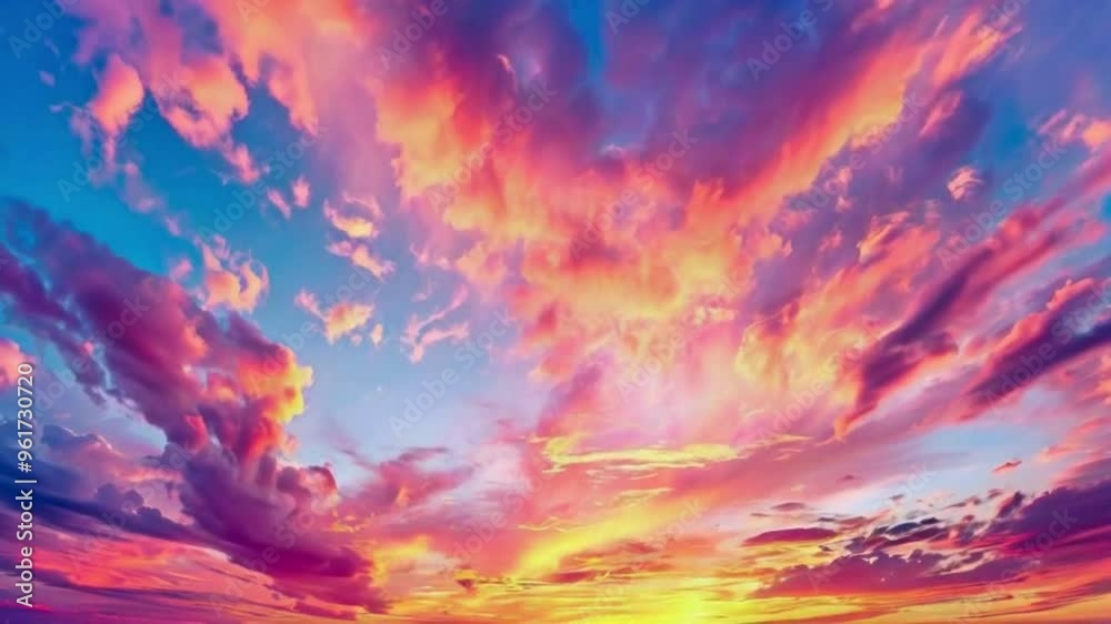sunset sky and clouds