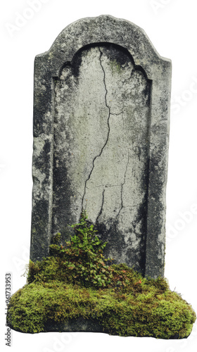 Isolated Halloween Tombstone for Spooky Decorations 