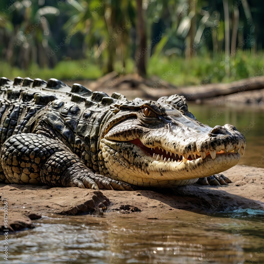 Fototapeta premium crocodile generative ai