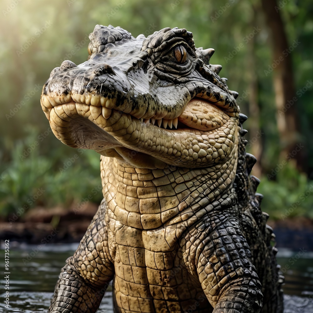 Obraz premium crocodile generative ai