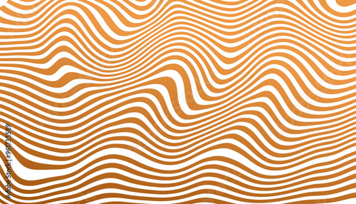 Wavy caramel vector background. Abstract pattern with candy texture.
