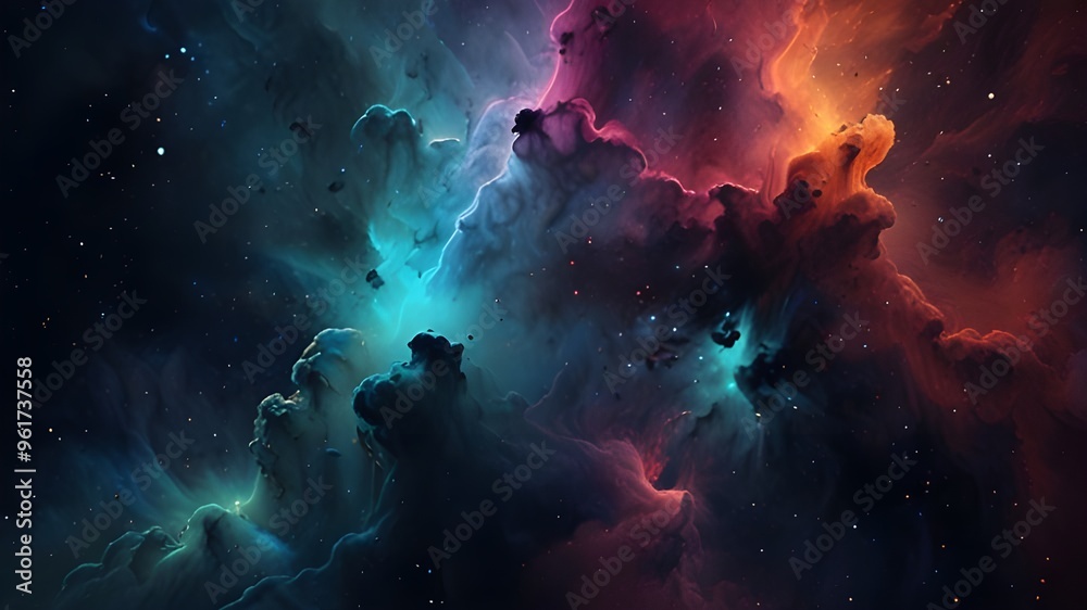 Nebula Abstract Background Generative AI

