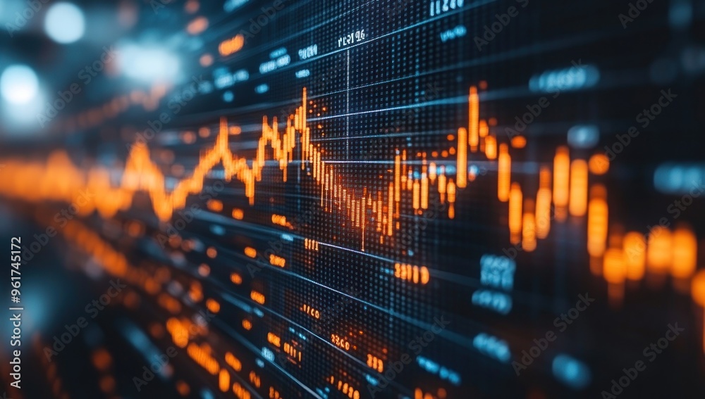 Obraz premium Stock Market Data Display