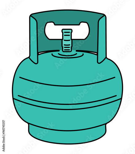 Gas Cylinder Illustration