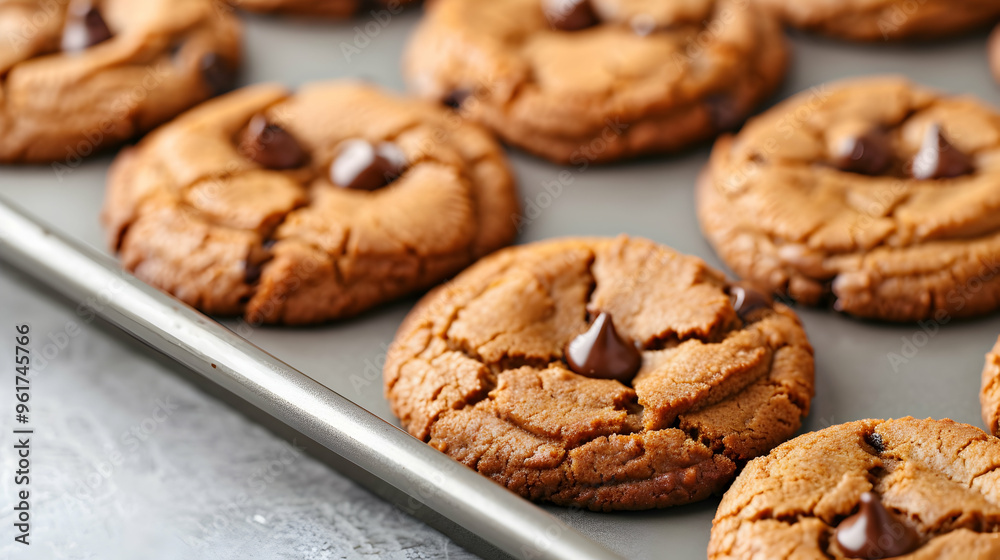 Homemade Cookies With Chocolate Drop Tray Homemade Cookies With Chocolate Drop Tray