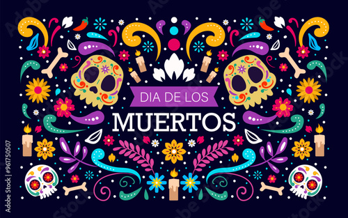 Happy Dia De Muertos Background