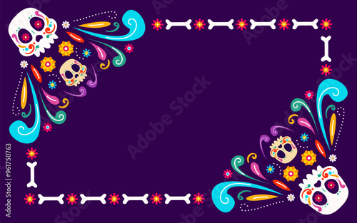 Happy Dia De Muertos Background