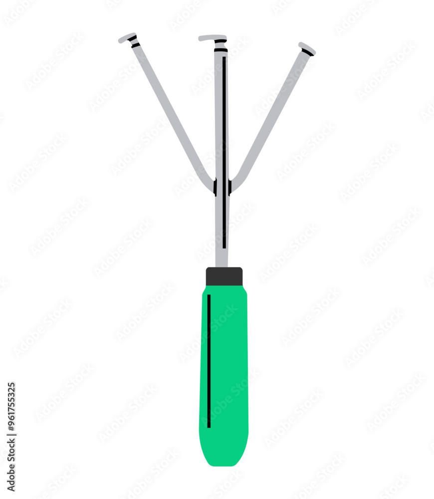 Fototapeta premium Earth Rake Icon for gardening needs