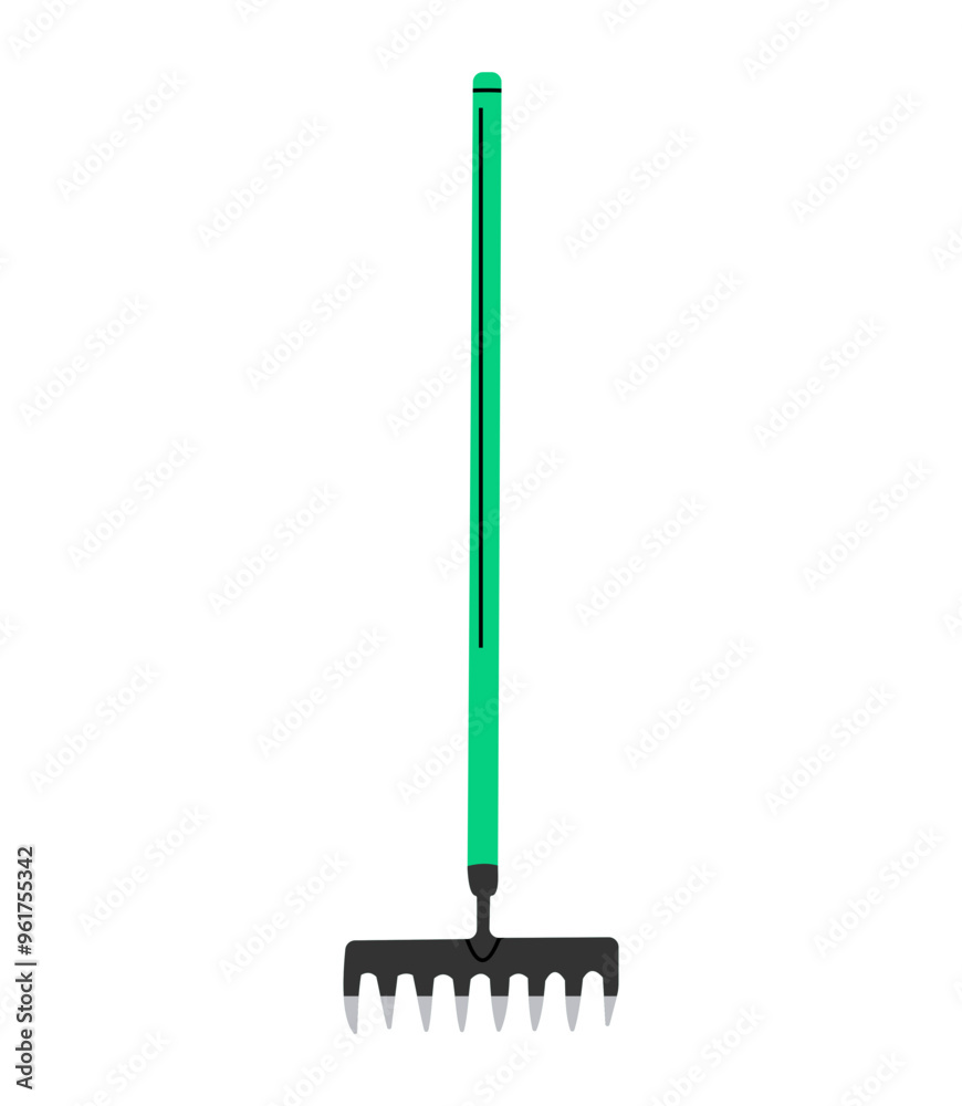Rake Icon for gardening needs Rake Icon for gardening needs