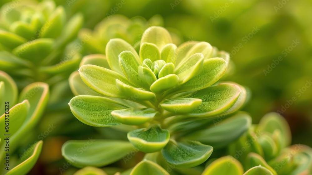 Close-up shot of a vibrant green succulent, showcasing its intricate leaf patterns and natural beauty. Close-up shot of a vibrant green succulent, showcasing its intricate leaf patterns and natural beauty.