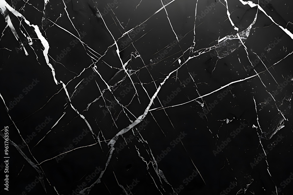 Black Marble with White Veins Black Marble with White Veins