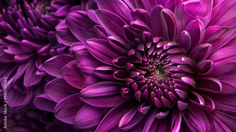 Close-up of vibrant purple chrysanthemum petals, macro photography. Nature's intricate beauty concept Close-up of vibrant purple chrysanthemum petals, macro photography. Nature's intricate beauty concept