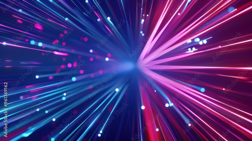 Abstract Neon Lights Burst Abstract Neon Lights Burst
