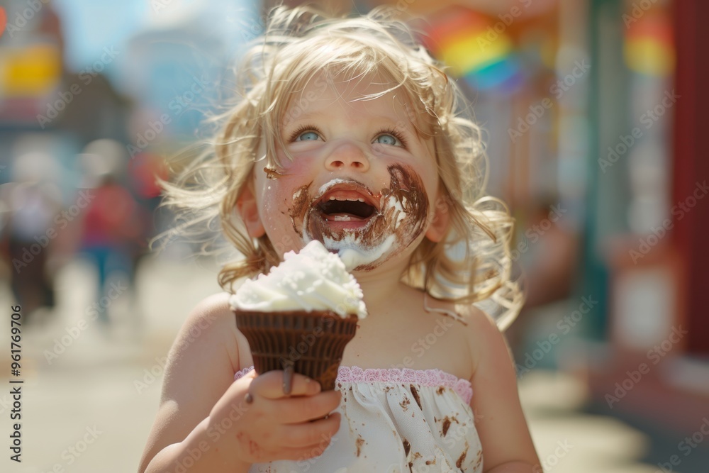 Tender smile and sparkling eyes make this child utterly endearing. Little one devours their favorite ice cream flavor. Embodiment of youthful exuberance and carefree spirit. Tender smile and sparkling eyes make this child utterly endearing. Little one devours their favorite ice cream flavor. Embodiment of youthful exuberance and carefree spirit.