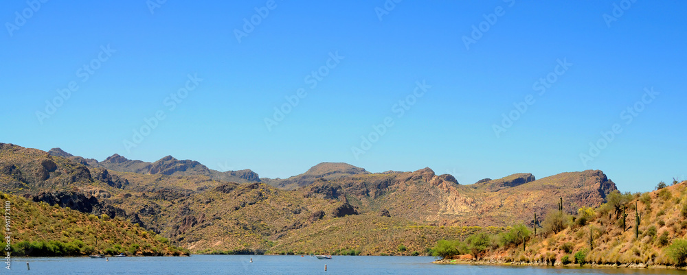 Spring at Saguaro lake in Arizona Spring at Saguaro lake in Arizona