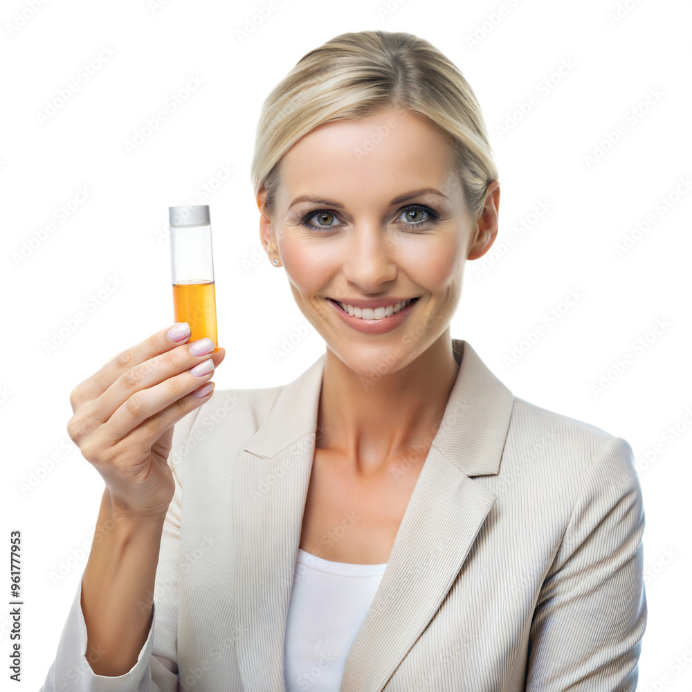 Confident woman holding a marker, preparing to write Confident woman holding a marker, preparing to write