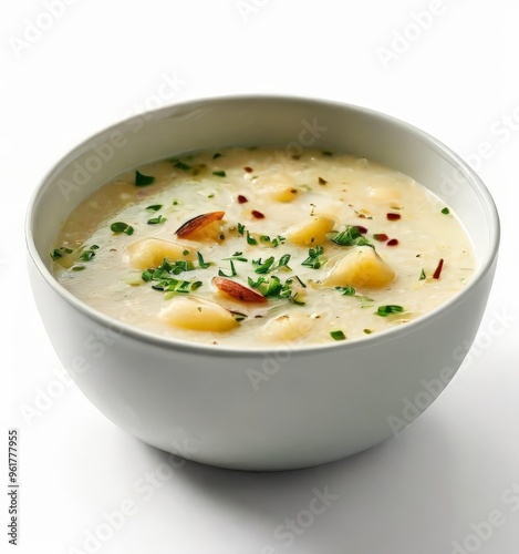 Wallpaper Mural bowl soup with potatoes and parise Torontodigital.ca