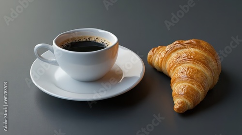 coffee and croissant