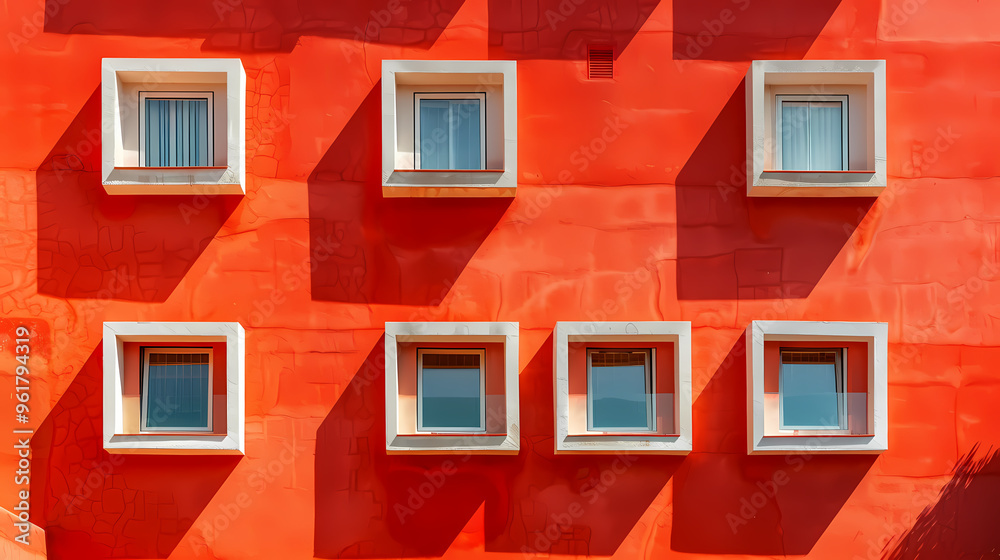 Fototapeta premium set Classic and modern family house residential apartment buildings. Real estate home property. Set Contemporary standard suburban urban village style with gable and flat roof solar panels.