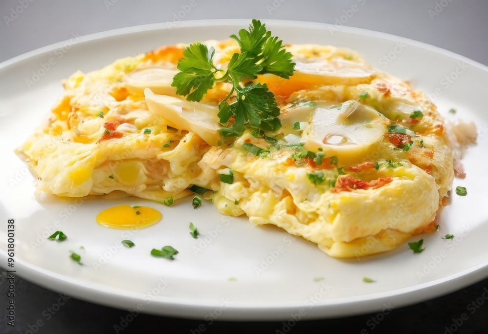 plate food with eggs and vegetables