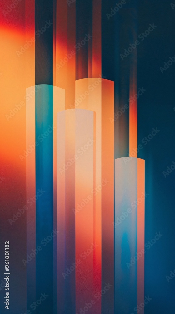 Obraz premium Abstract Background with Colorful Lines and Shapes