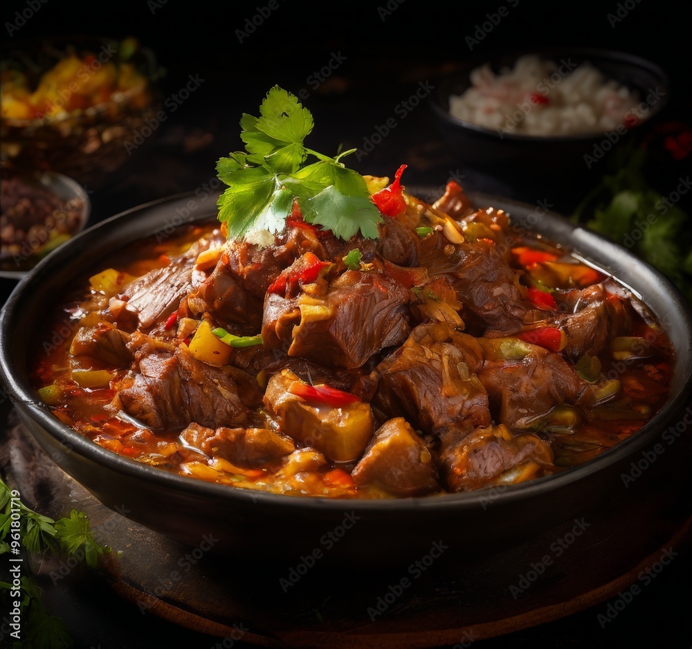 bowl beef and vegetable stew with rice bowl beef and vegetable stew with rice