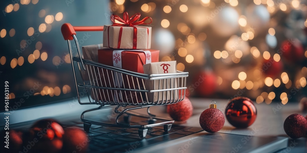 A festive online store with Cyber Monday banners.