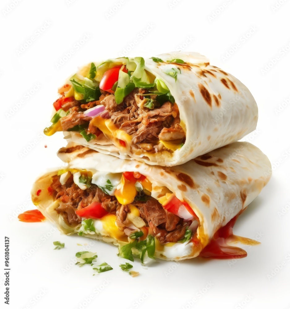 two burrs filled with beef and vegetables two burrs filled with beef and vegetables