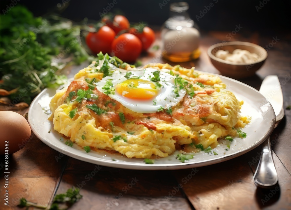 plate food with eggs and vegetables plate food with eggs and vegetables