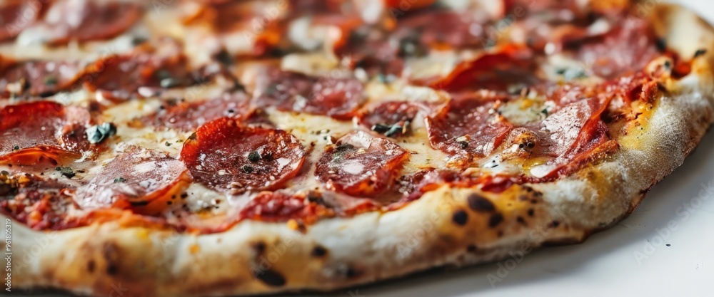 pizza with pepperoni and cheese on it pizza with pepperoni and cheese on it