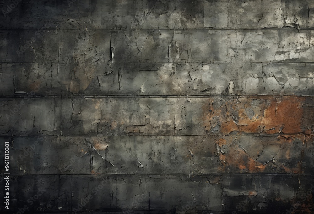 Obraz premium wall with bunch paint on it