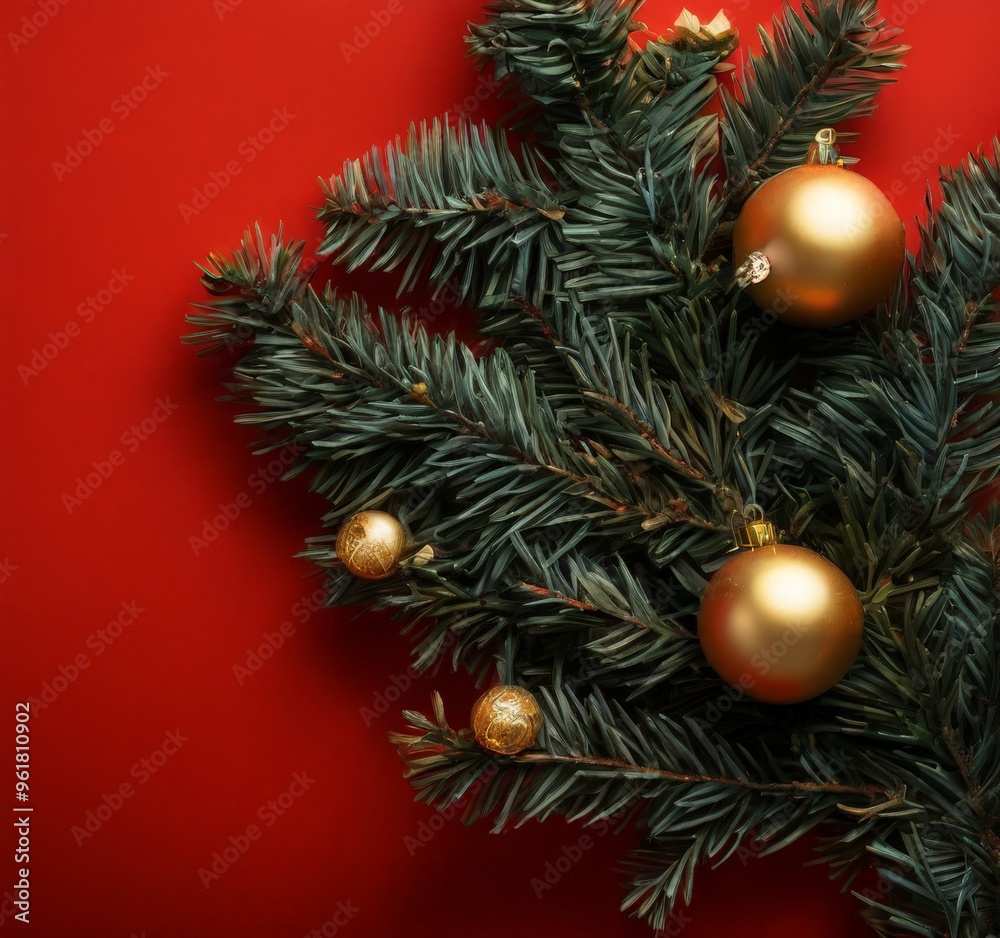 christmas tree with gold ornaments on it christmas tree with gold ornaments on it